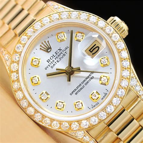 18kt gold rolex with 29 kt diamond|rolex lady date just yellow gold.